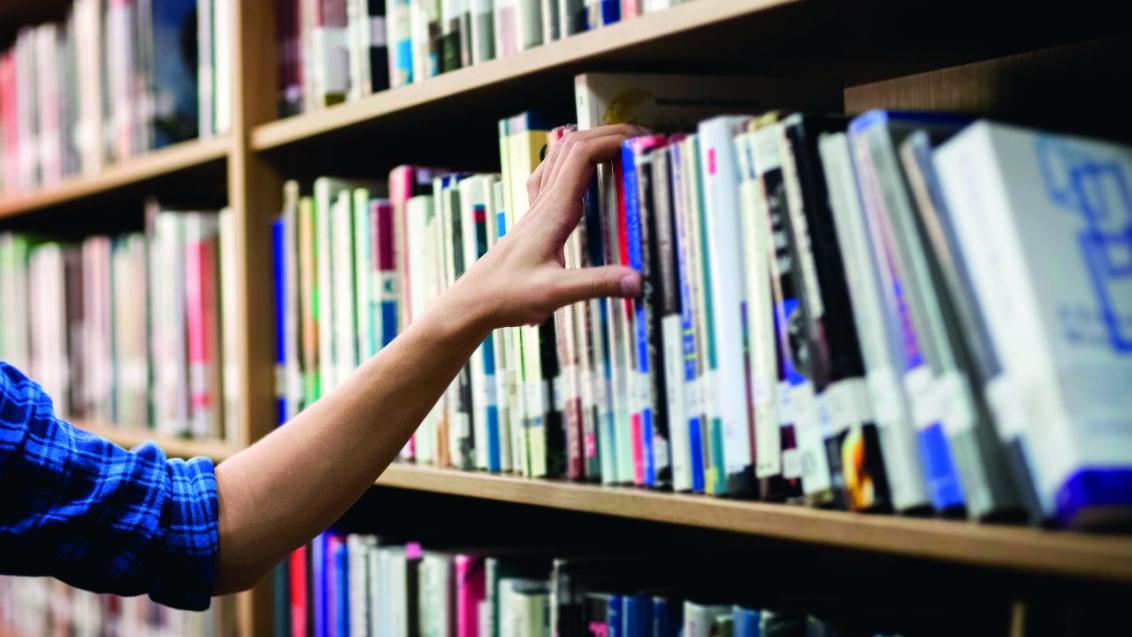 Skjeggkre på biblioteket